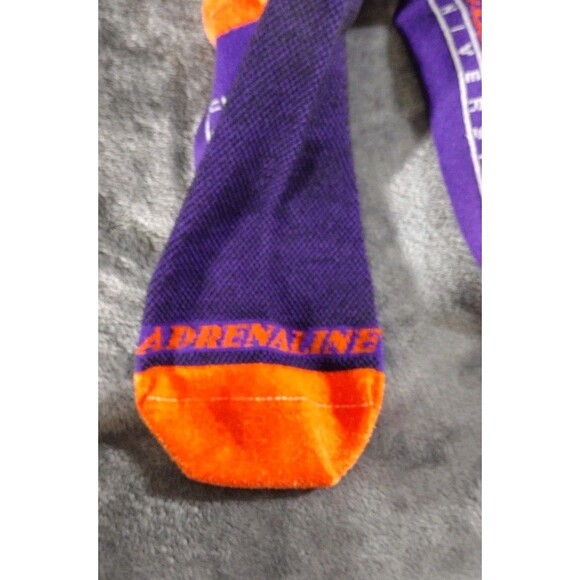 Clemson Football XL Jersey Shirt & Socks Orange Blue White Full Zip Pockets - Picture 11 of 13